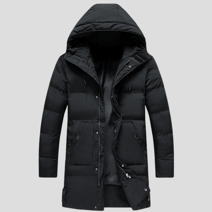 Men’s Parka Coat – Elegant Shield for Harsh Weather