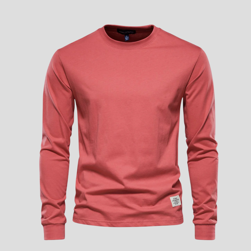 Men’s Long-Sleeved Round-Neck Shirt
