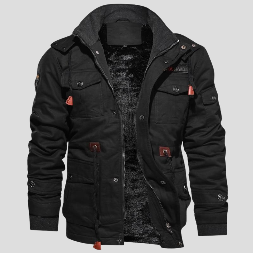 Men’s Robust Jacket – Solid Layer for Cold & Windy Days