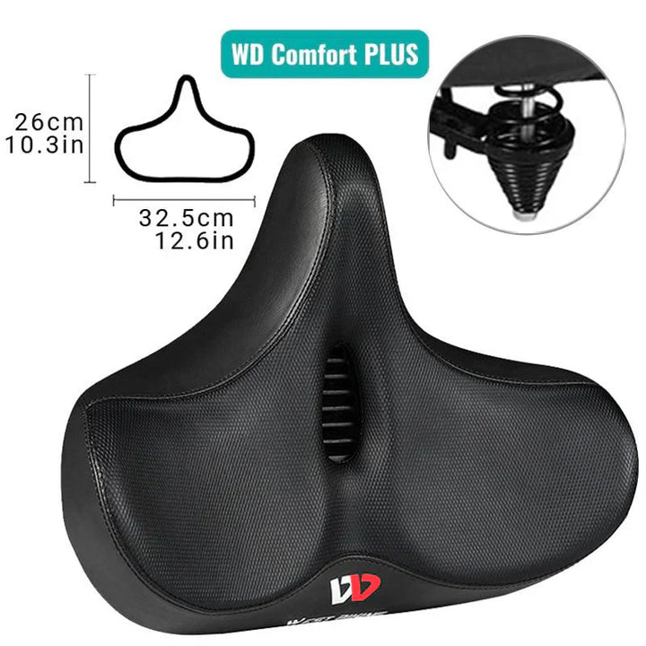 CyclePad Comfortable Bicycle Saddle with Extra Wide Seat