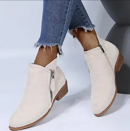Women's Ankle Length Orthopedic Boots | Zipper