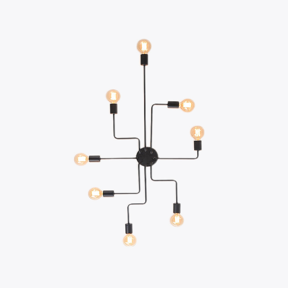 Silva Vintage LED-Deckenlampe im Industrial-Stil für das Wohnzimmer, Metall, 5 Farben