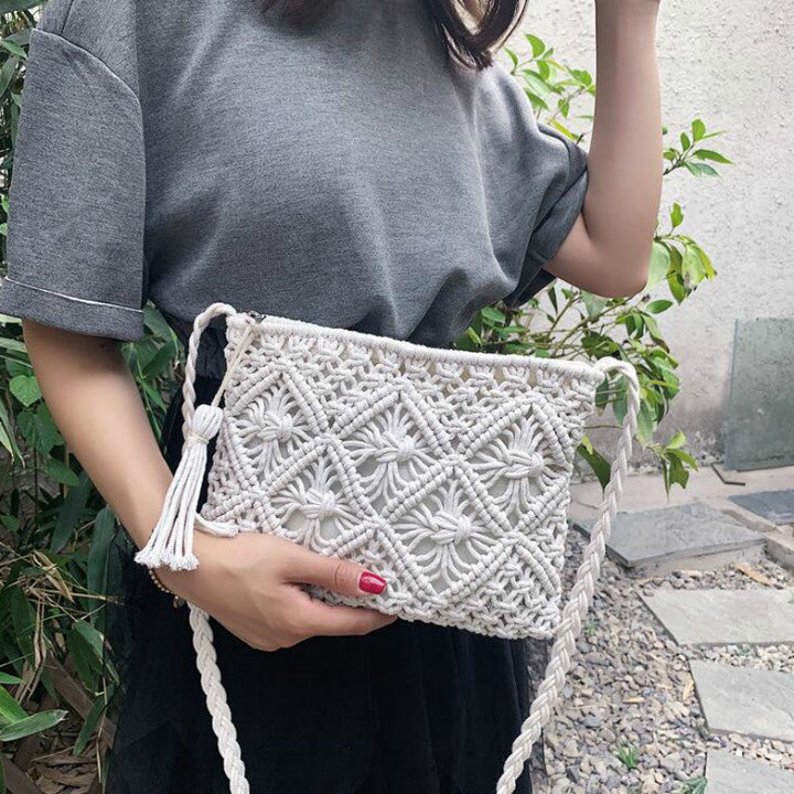 Lunero Eindhoven Gwen Woven Shoulder Bag | Stylish Summer Bag for Women