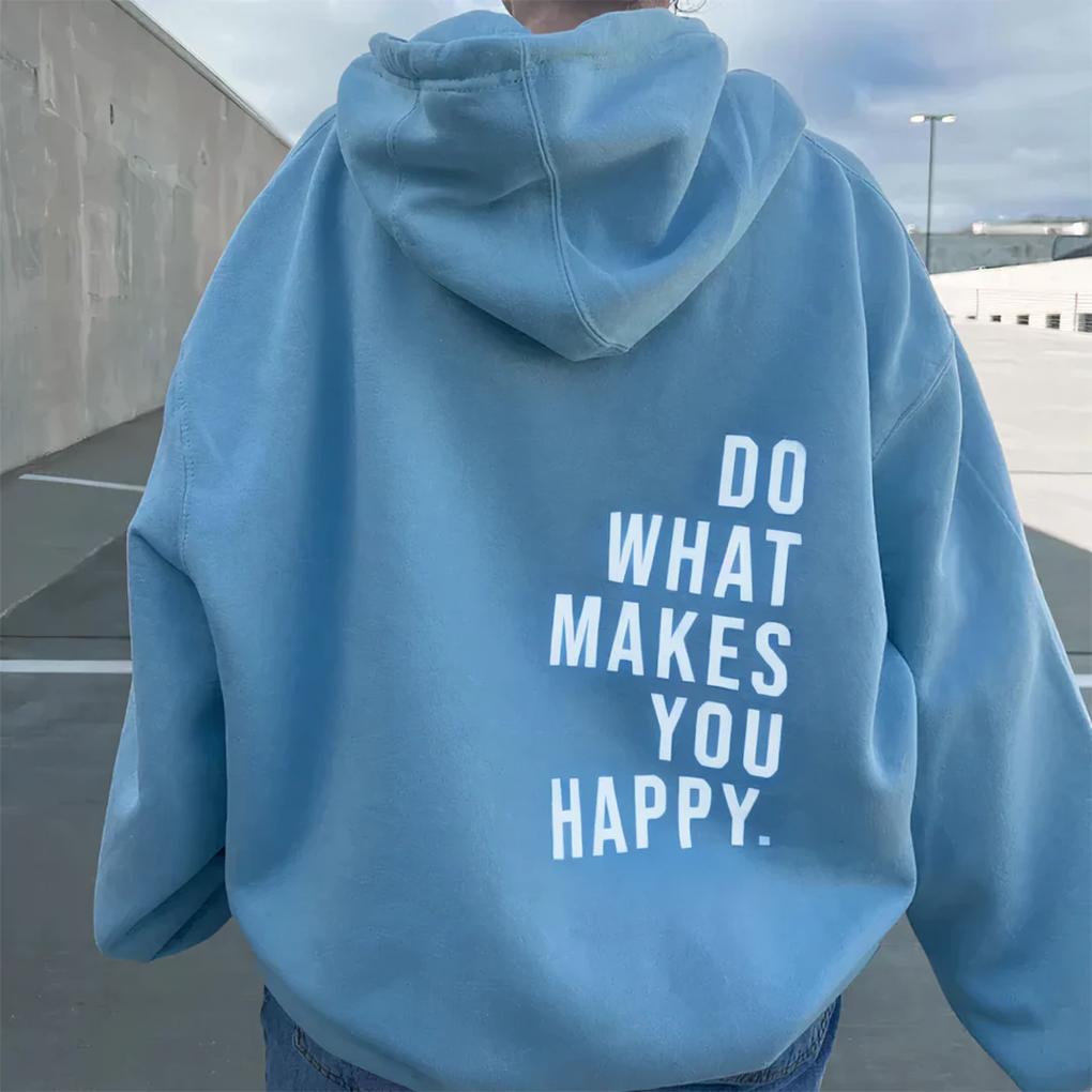 Women's Hoodie with Kangaroo Pocket and Thumb Holes