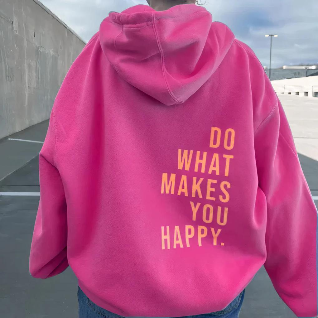 Women's Hoodie with Kangaroo Pocket and Thumb Holes