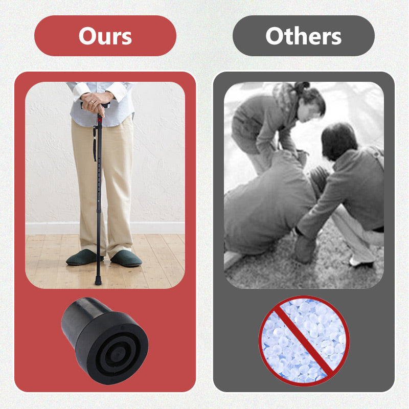 Smart Walking Stick | Radio Emergency Alarm with LED Light | Adjustable