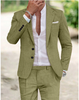 Elegant Imitation Linen Plaid Suit for Men – Timeless Style and Comfort for Every Occasion