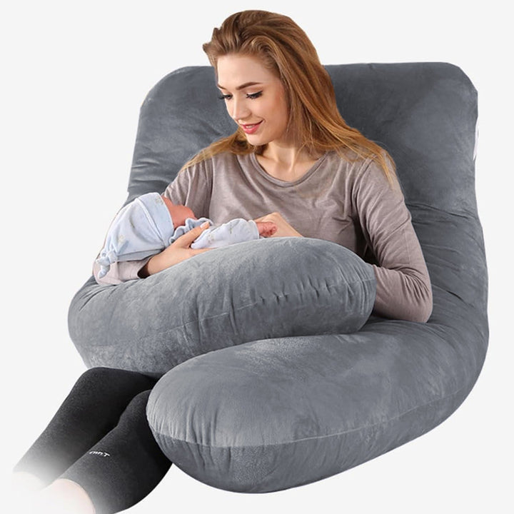 ComfortNest Maternity and Side-Sleeping Pillow – Extra Support for Mom and Baby