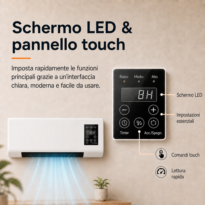 Compact Wall Fan – Portable Cooling with Remote Control