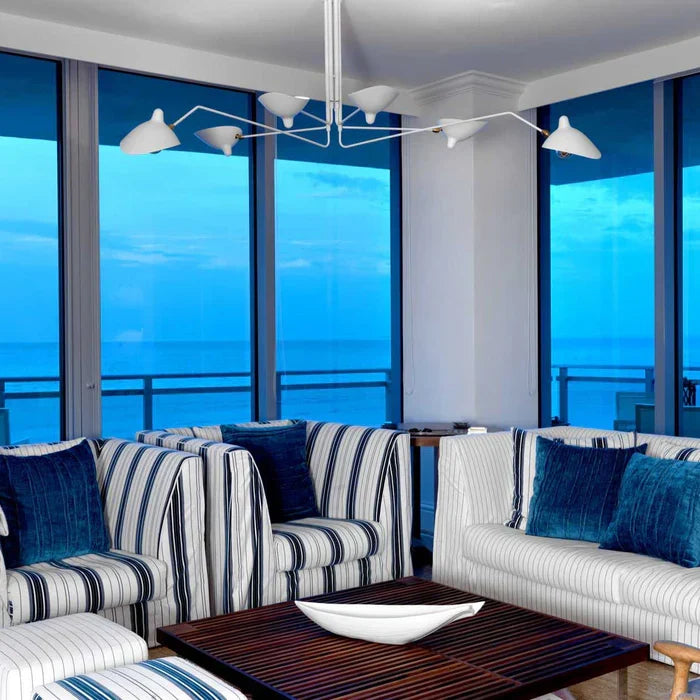 Black Ceiling Lamp with Swivel Arms – Modern Design