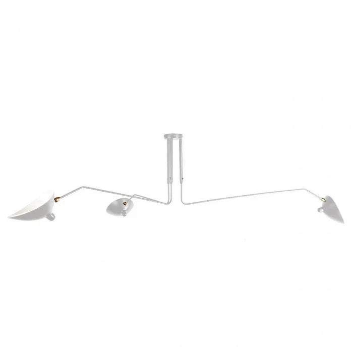 Black Ceiling Lamp with Swivel Arms – Modern Design
