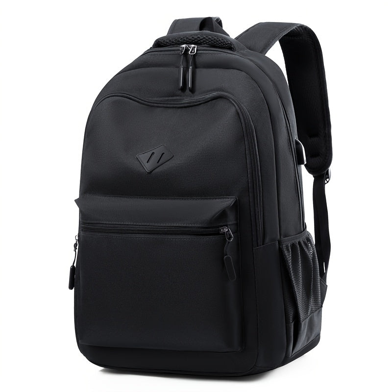 Urban School Backpack - Water-Resistant with Bottle Pocket