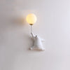 Cute Bear Wall Lamp with Decorative Balloon Light for Kids' Room