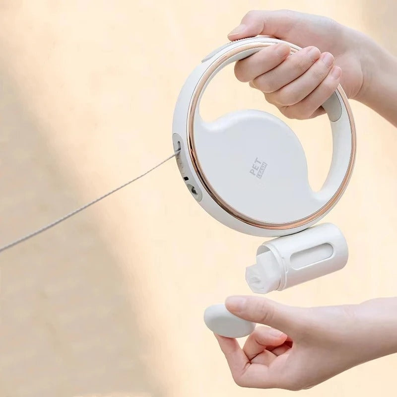 Automatische Hundeleine mit LED – Ergonomischer Griff und Sicherheitslicht