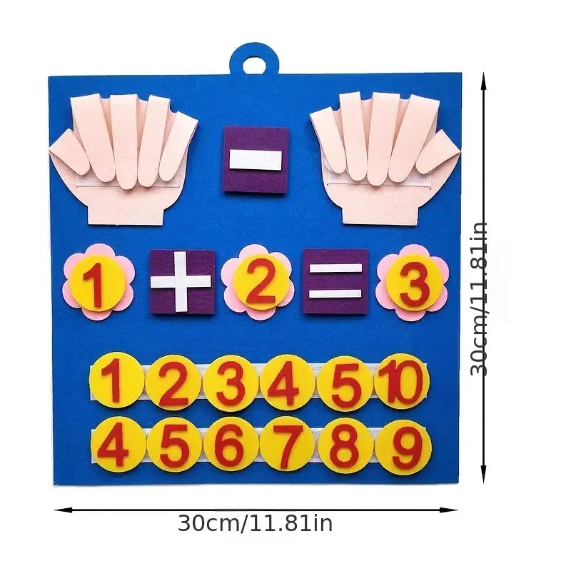 Felt Counting Game for Children – Educational Game for Developing Number and Motor Skills