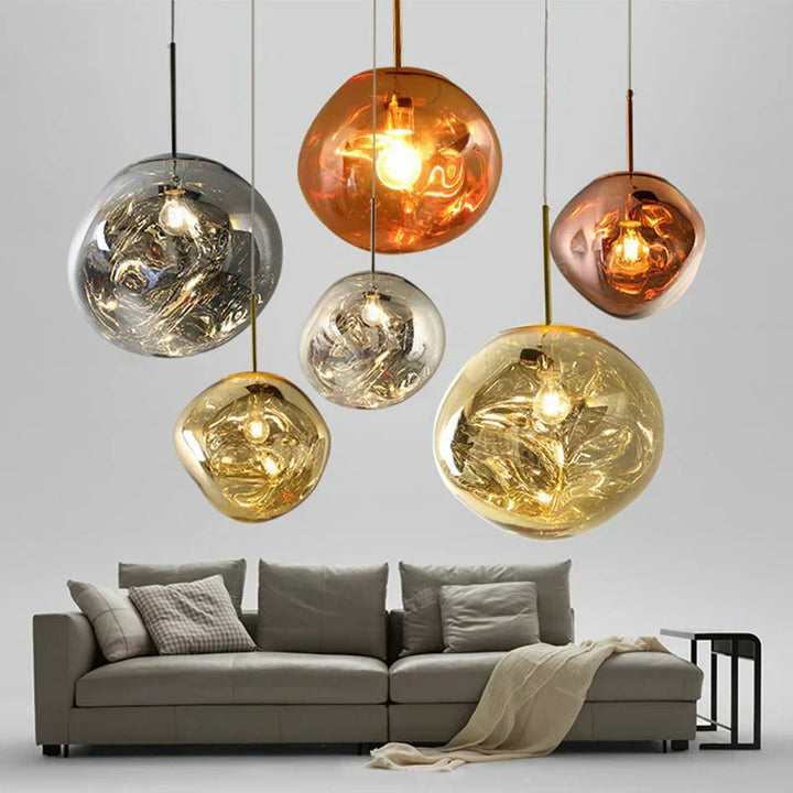 Fjordline Nordic Pendant Lamp with Clear Glass for Kitchens and Living Rooms