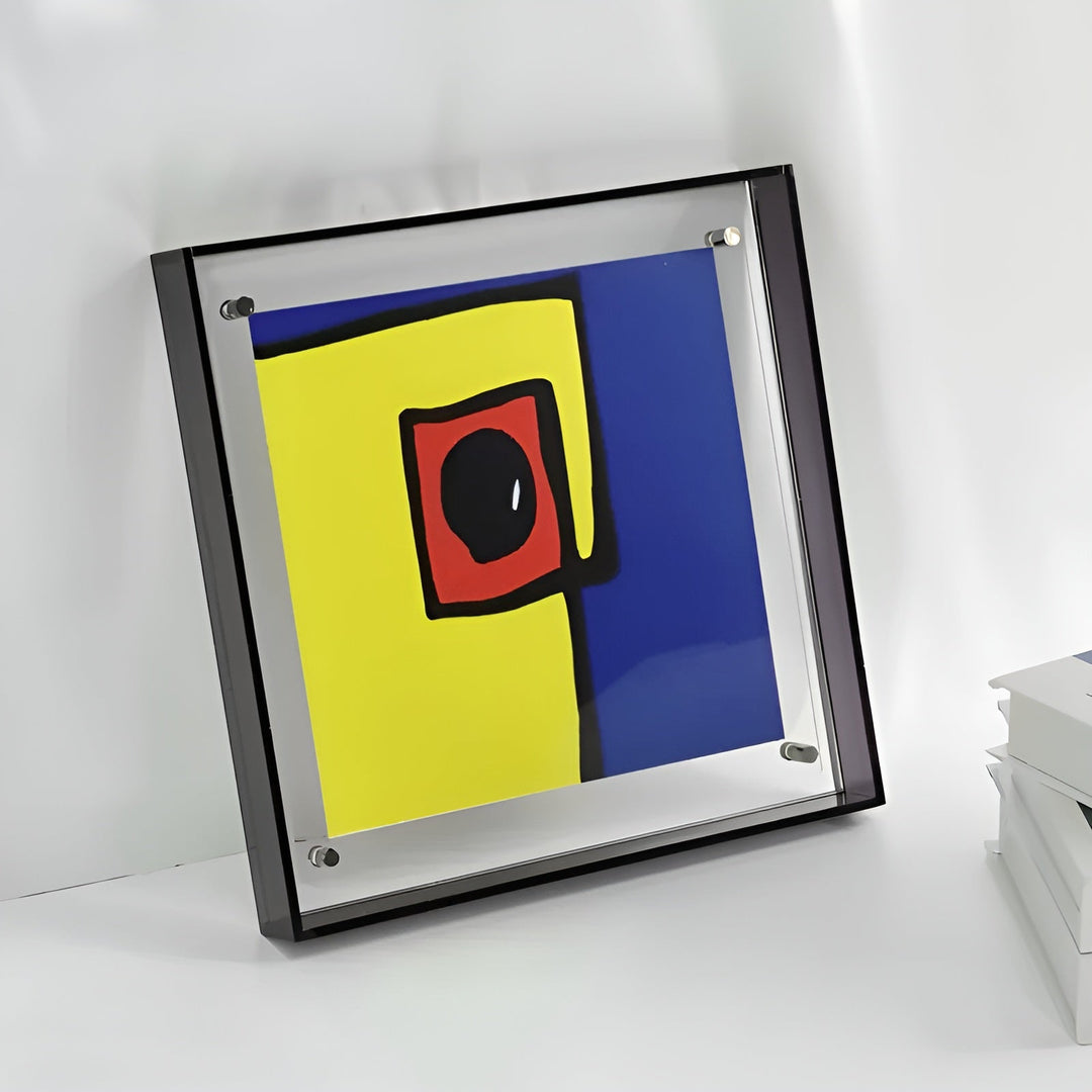 Neon Acrylic Picture Frame – Retro 1980s Style, Modern Decorative Photo Frame
