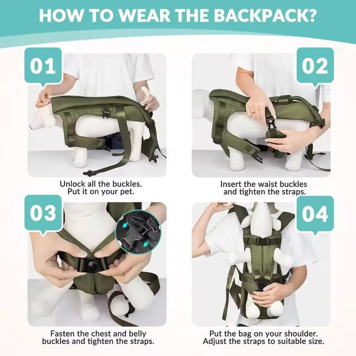 Portable Pet Carrier - Breathable & Ready to Travel