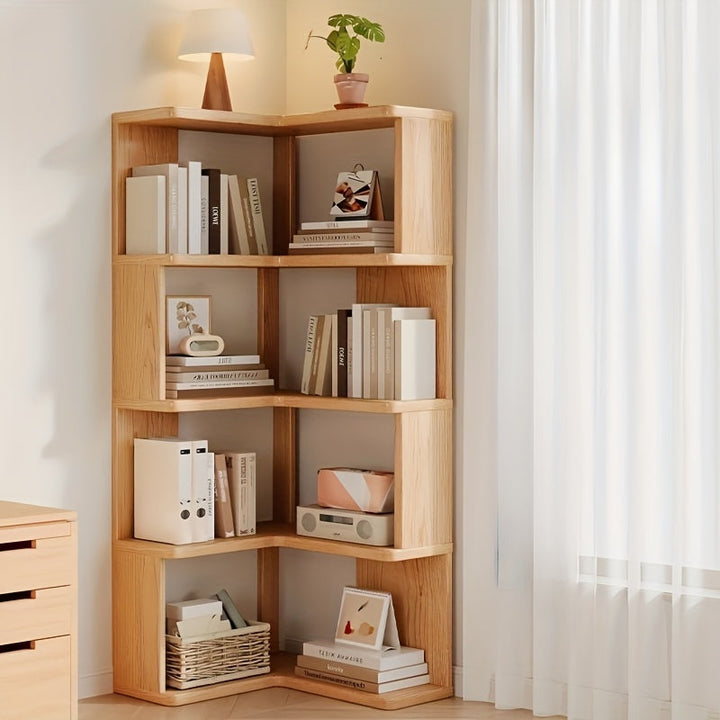 Solid Wood Corner Cabinet – Compact and Practical
