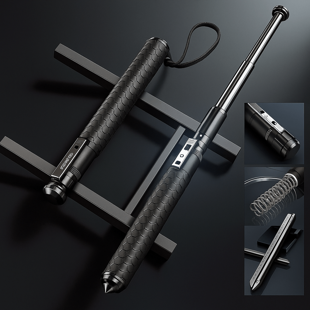 Automatic Self-Defence Walking Stick with Stability Support