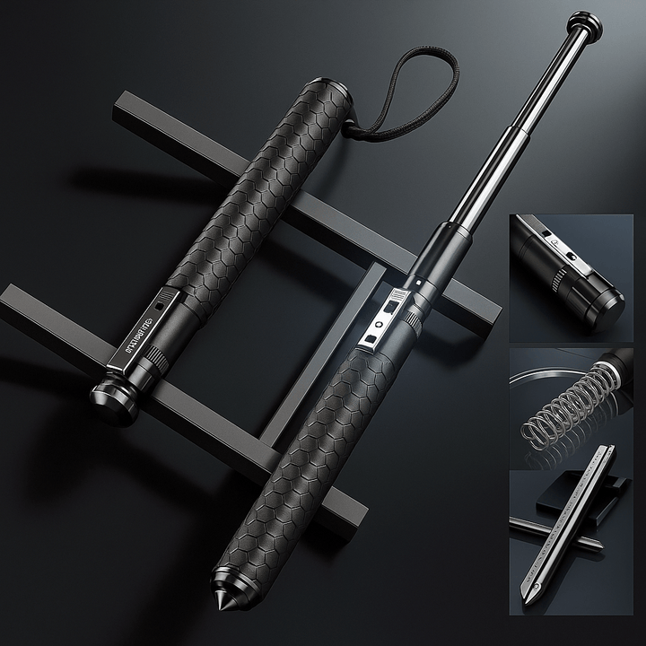 Automatic Self-Defence Walking Stick with Stability Support