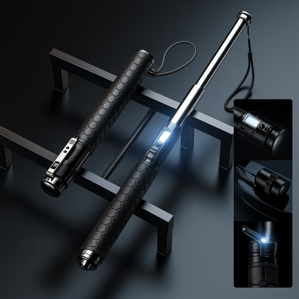 Automatic Self-Defence Walking Stick with Stability Support