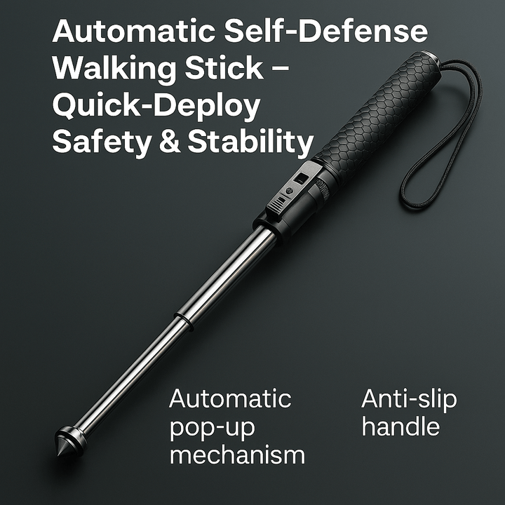Automatic Self-Defence Walking Stick with Stability Support