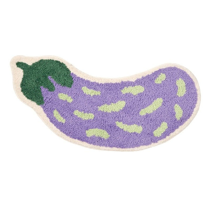 Rutschfeste Badematte mit Bananen- oder Auberginen-Design - ZestPad