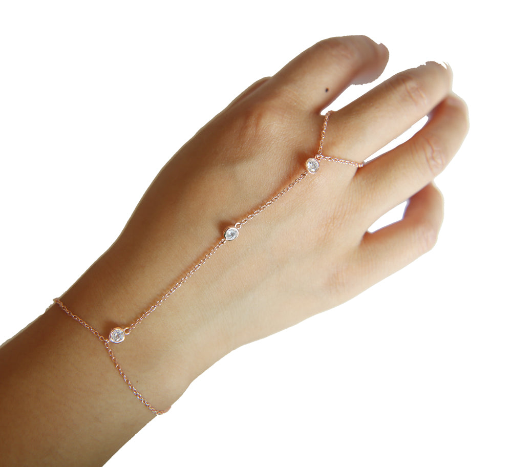 Chain Bracelet | Bracelets with Crystal Ring