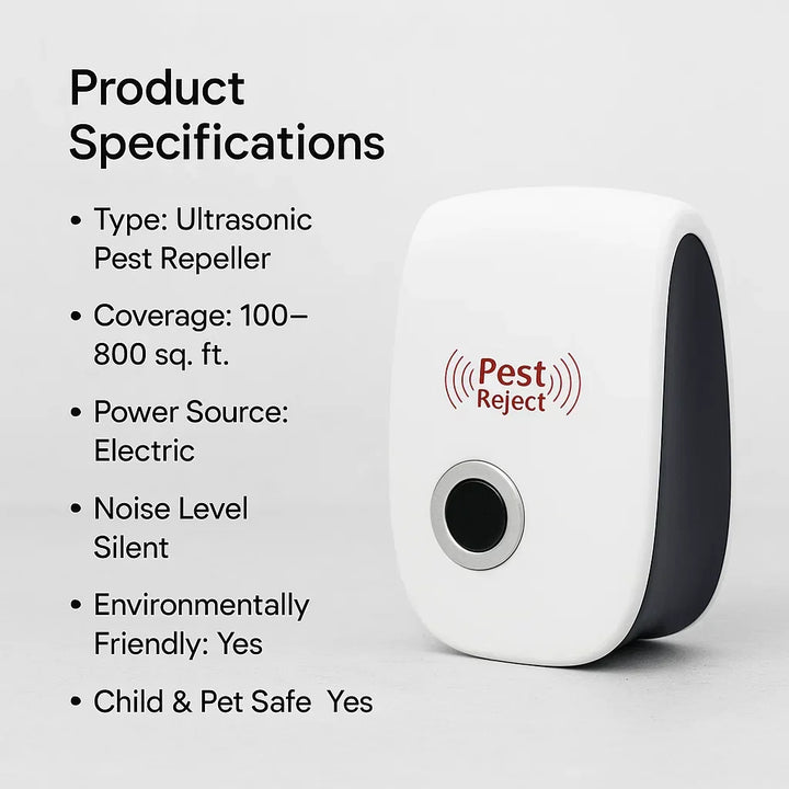 Ultrasonic Squirrel Repellent Device - Effective Pest Control to Keep Squirrels Away in 48 Hours for Gardens and Yards