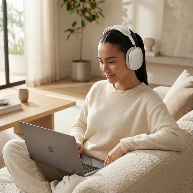 Over-Ear Headphones with Active Noise Cancelling and Bluetooth (ANC)