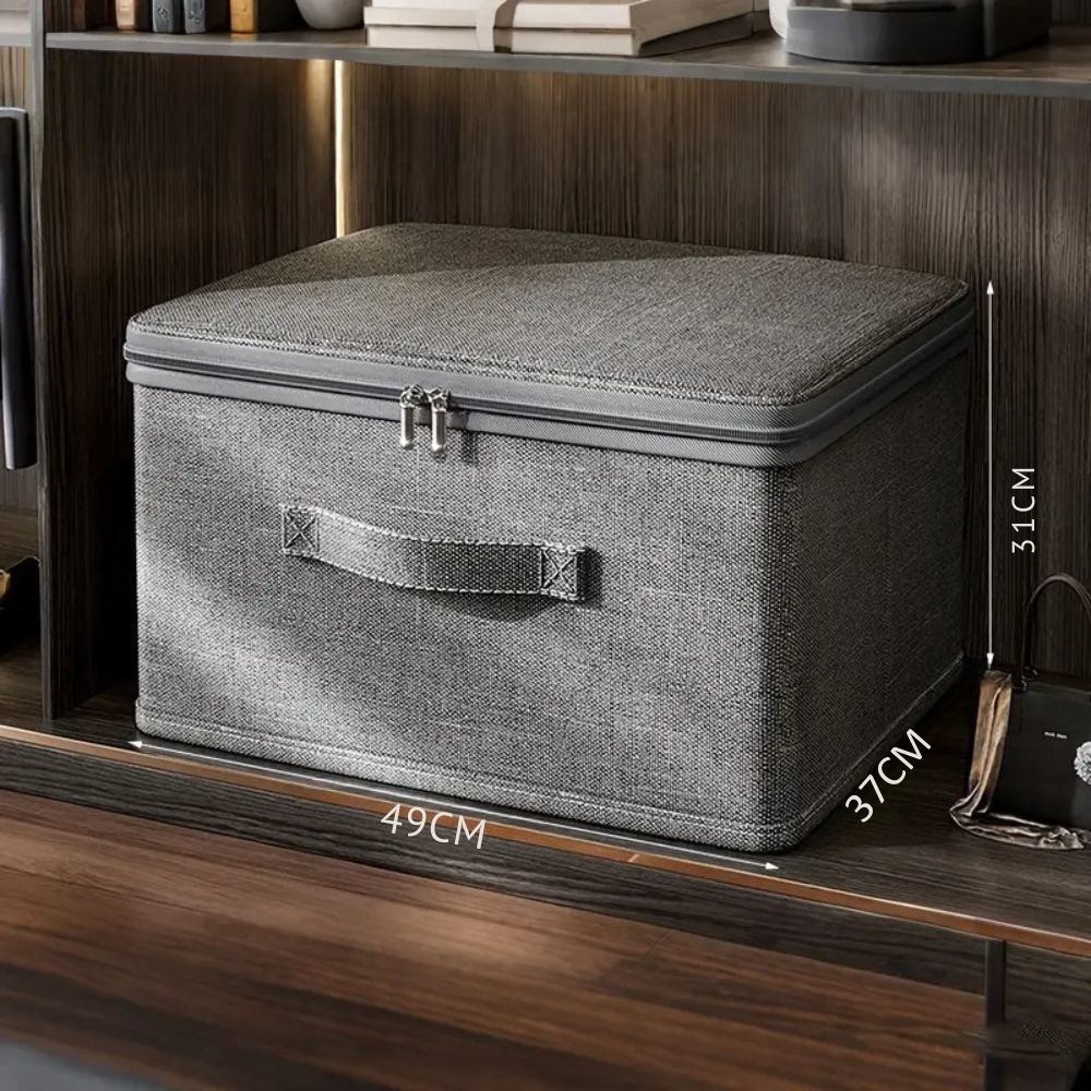 Storage Box with Fabric Lid | Foldable and Compact | Faltiva