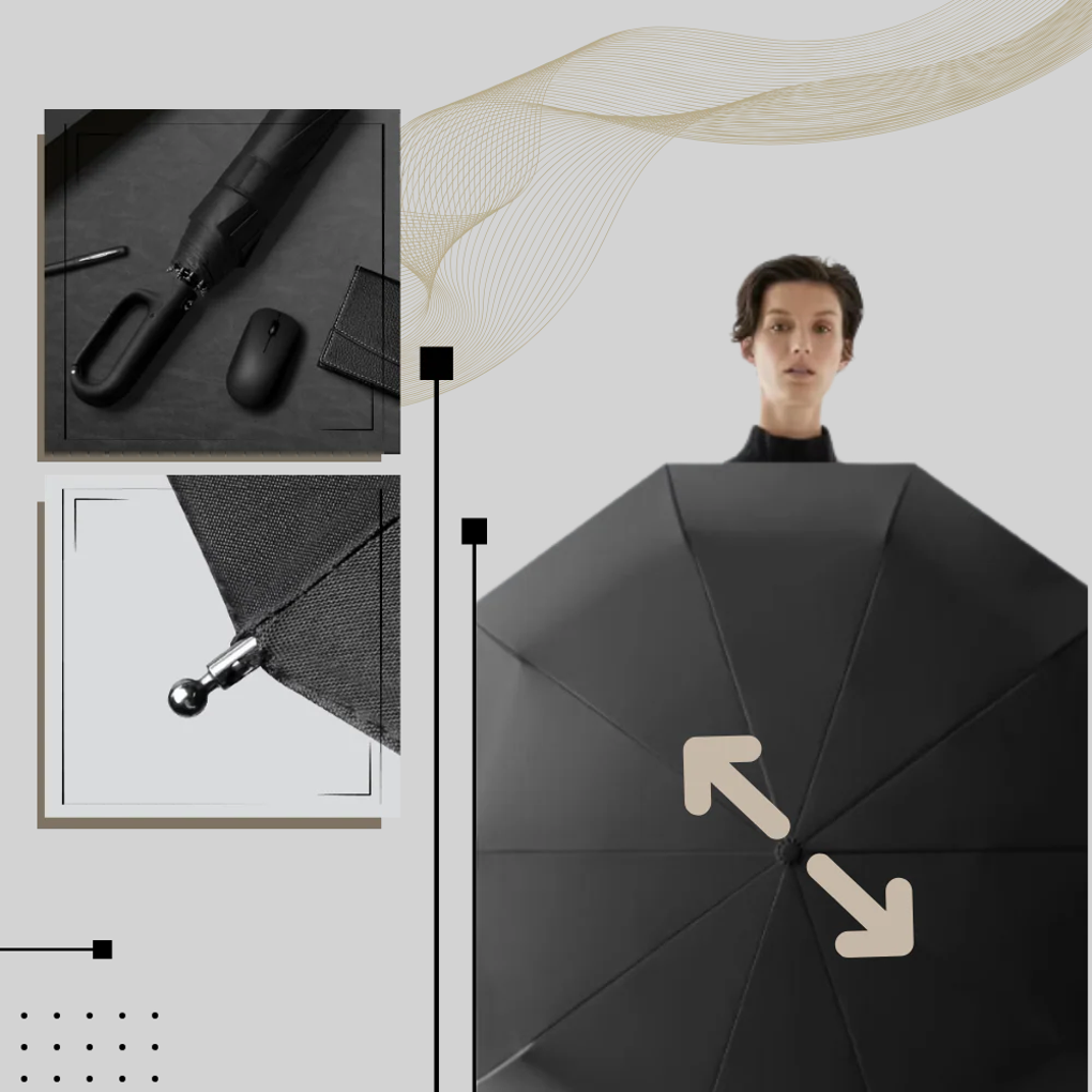 Auto-Lock Umbrella – Reliable Design with Weather-Ready Features