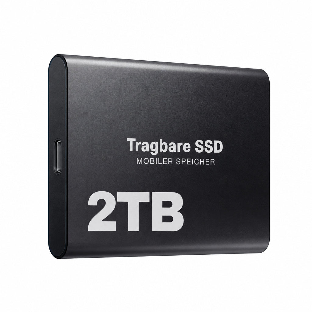 Portable High-Speed SSD, USB-C 1050 MB/s (2 TB)