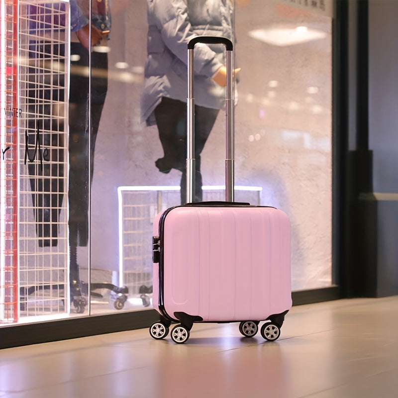 Elegant 18-Inch Suitcase – Cabin Hand Luggage with Silent Wheels and Sturdy Frame