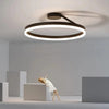 Arisha Modern LED Ring Ceiling Lamp Black/White Living Room Hallway Metal