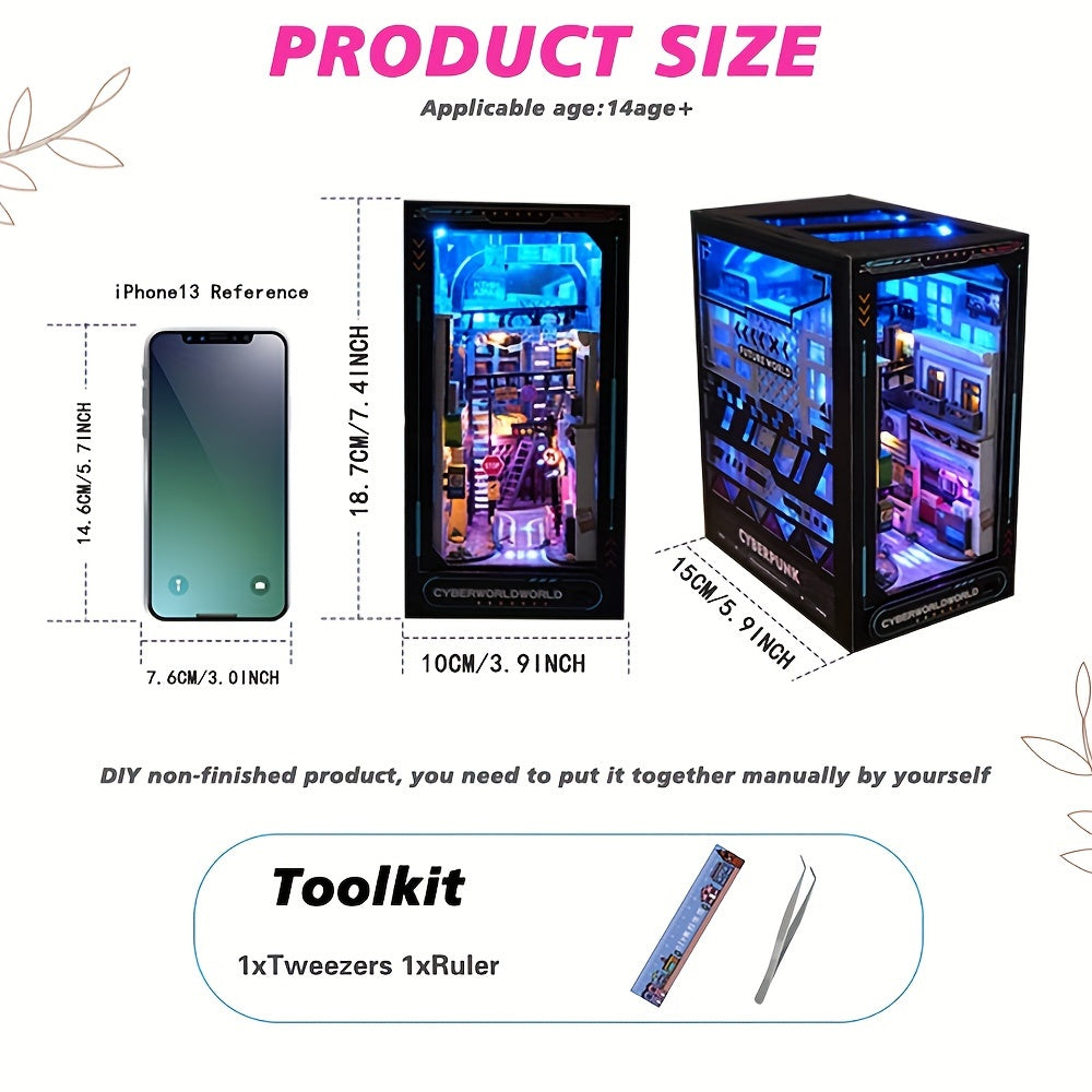 DIY Cyberpunk Cabinet Kit – 3D Model for Home Decoration with Lighting