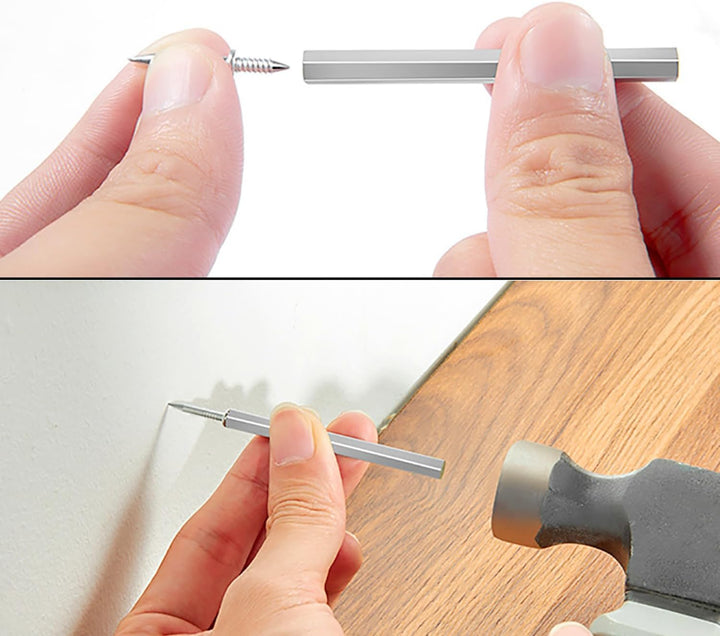 Double-Sided Decorative Nails with Sleeve Tool - Drill-Free, Hidden-Head Installation