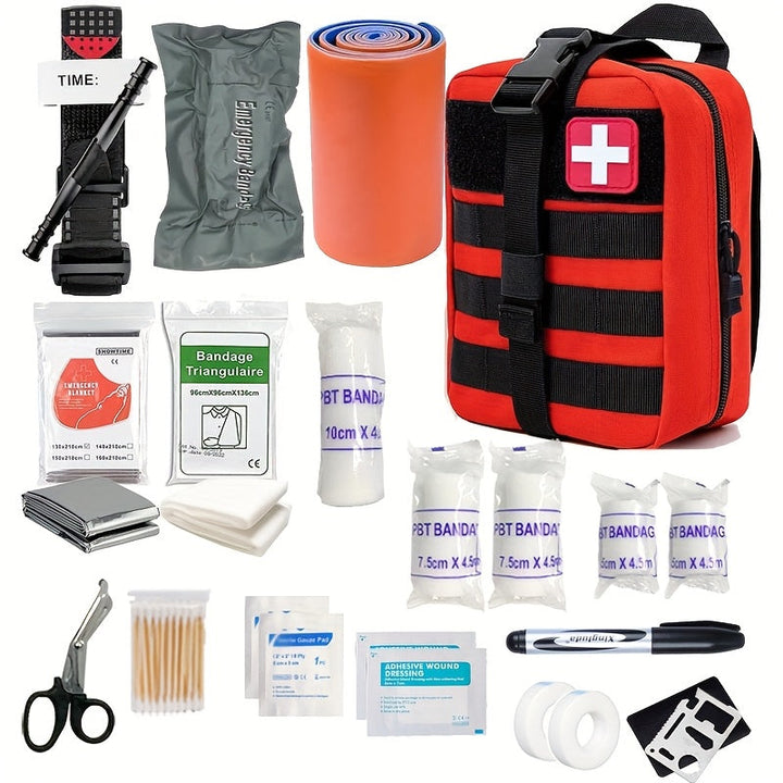 Complete First Aid Kit with Tourniquet – Essential Survival Kit for Adventures