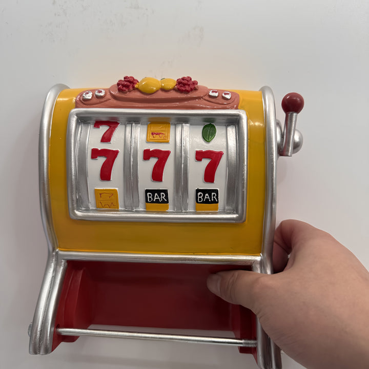 Jackpot Toilet Roll Holder – Slot Machine Design & Wall-Mounted