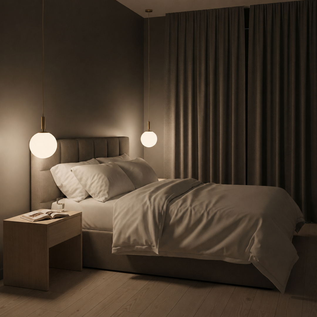 Golden Scandinavian Pendant Lamp