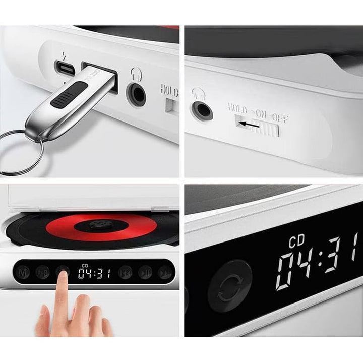 Portable CD Player - Bluetooth | Hi-Fi Audio | Various Colours