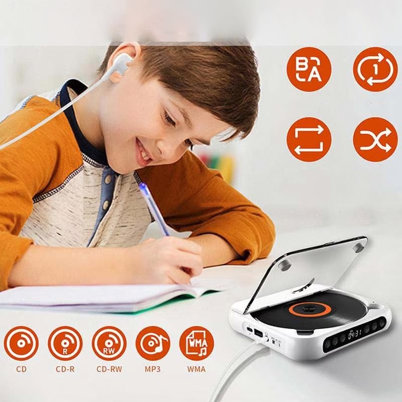 Portable CD Player - Bluetooth | Hi-Fi Audio | Various Colours
