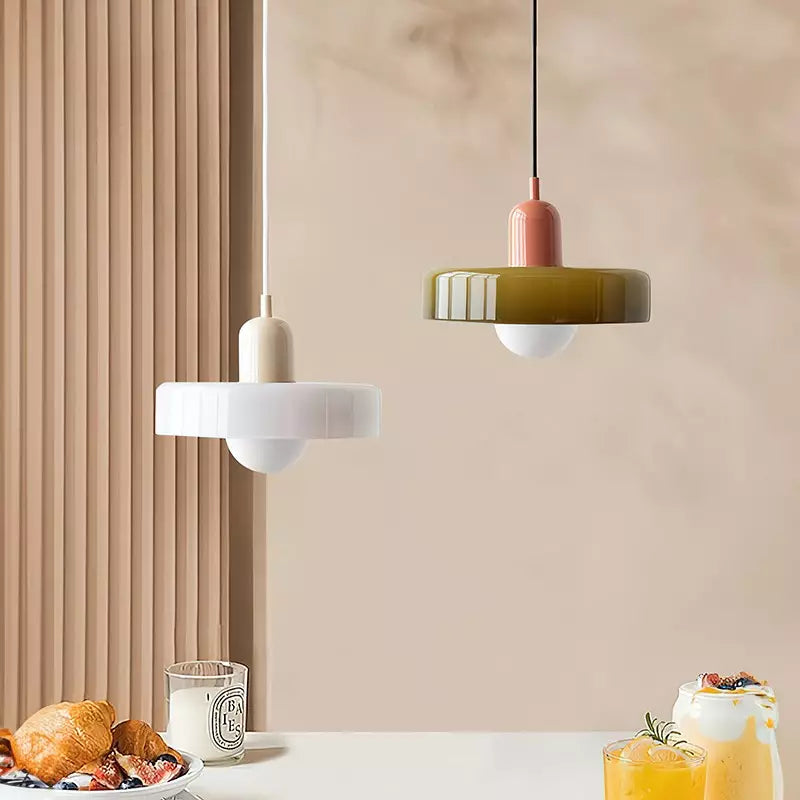 Colourful Bauhaus-Style Pendant Lamp - StiloGlas