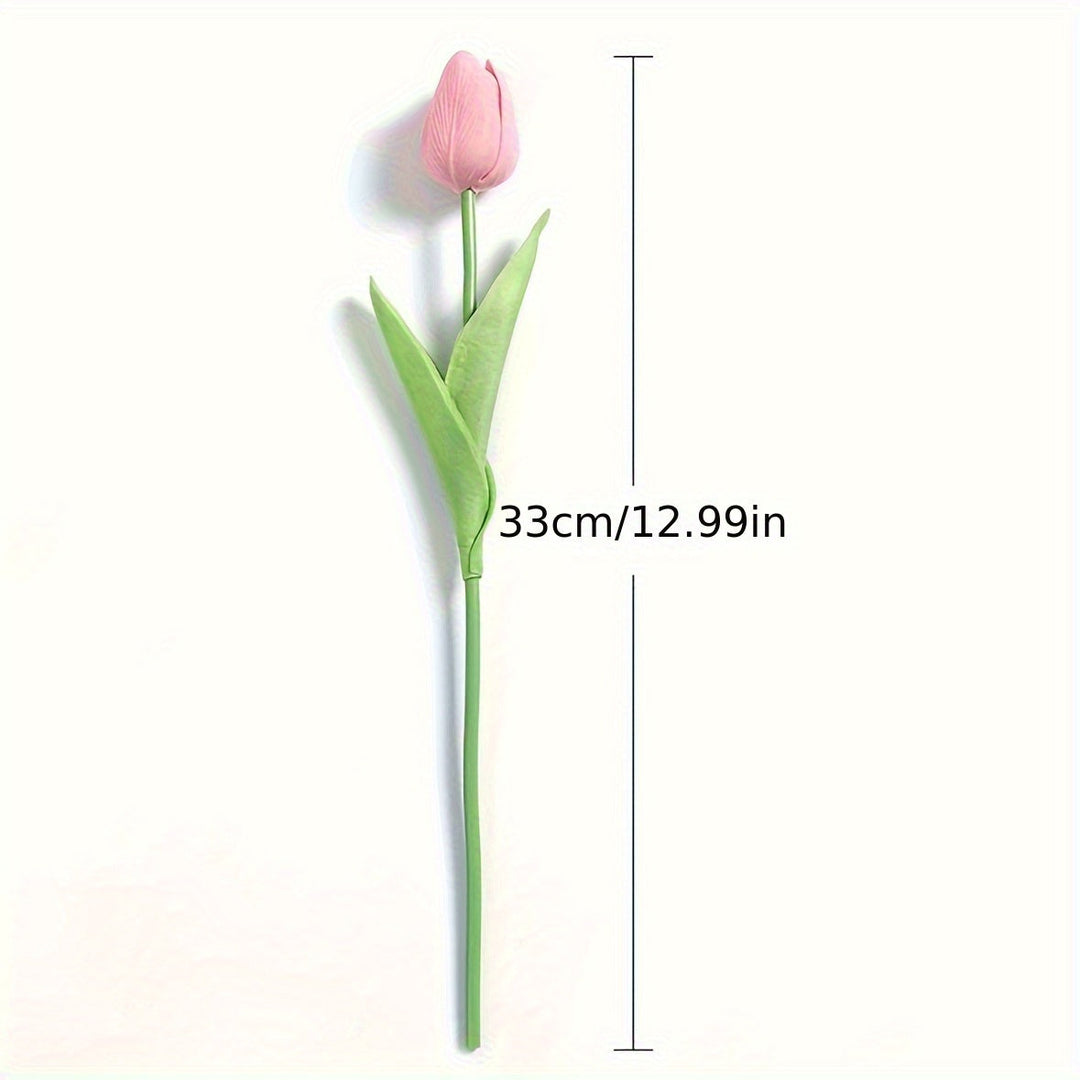 Set mit 15 Realistischen Kunsttulpen – Perfekt für Hochzeiten, Feste und Wohndekoration