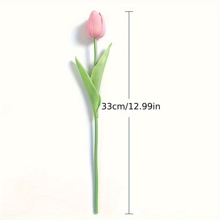 Set mit 15 Realistischen Kunsttulpen – Perfekt für Hochzeiten, Feste und Wohndekoration