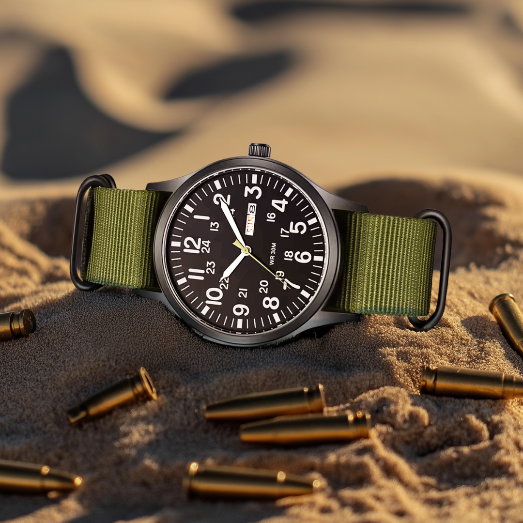Men's Outdoor Watch – 100m Waterproof, Scratch-Resistant Sapphire Glass