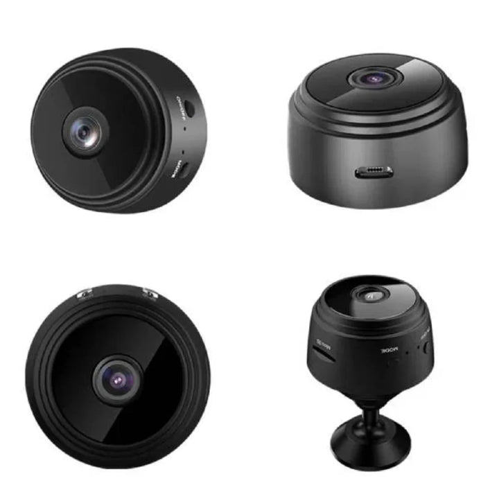 "Black HD wireless backup camera for RVs, trucks, trailers with night vision, waterproof design, perfect for safe reversing."
