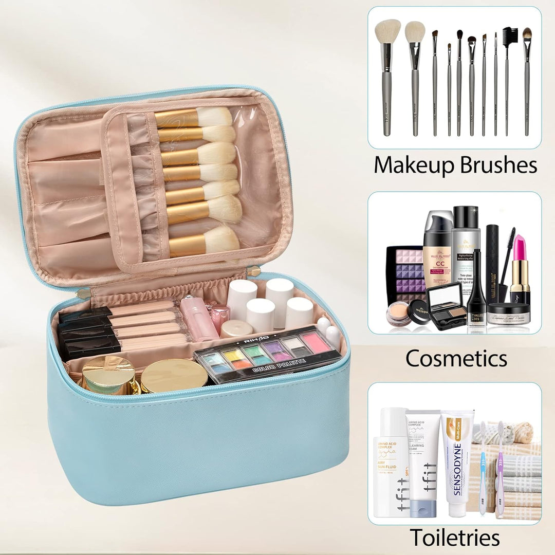 Tragbarer Make-up-Organizer mit Fächern