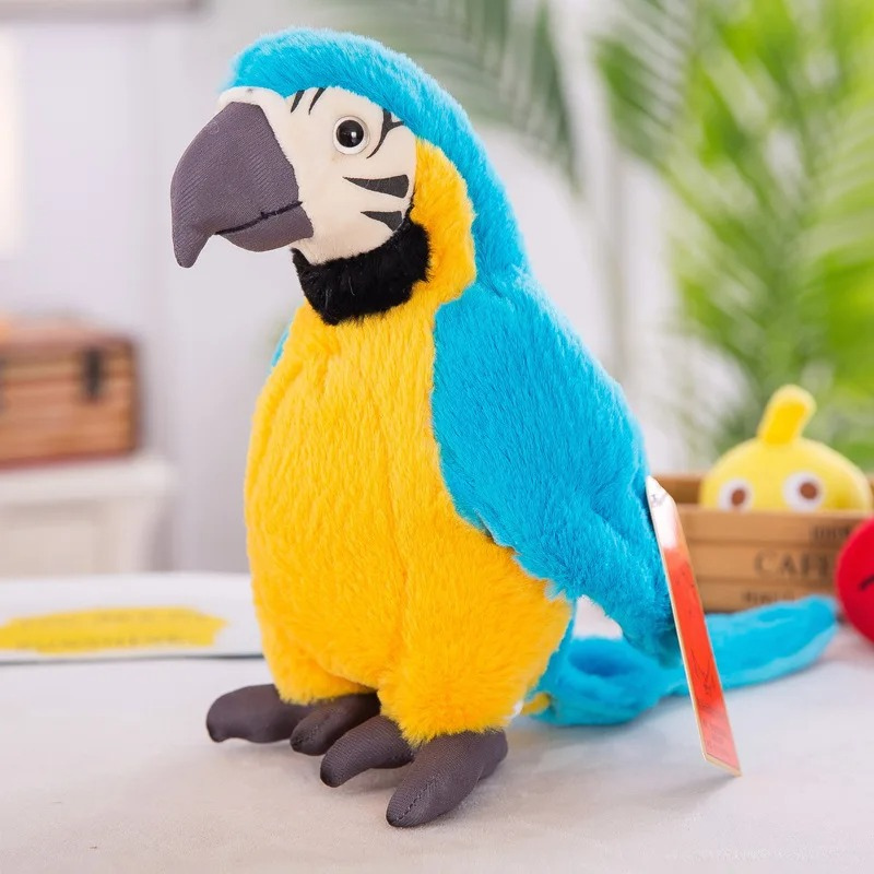 The Chatty Parrot Plush Toy - Squawkie